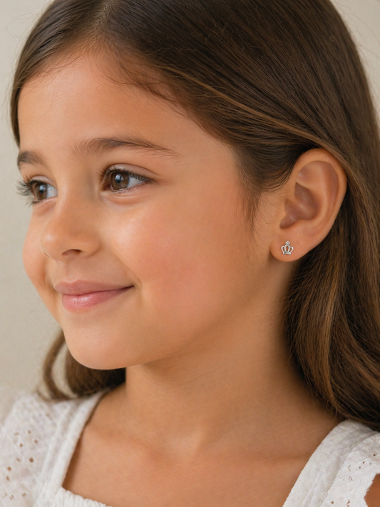 Brinco infantil coroa