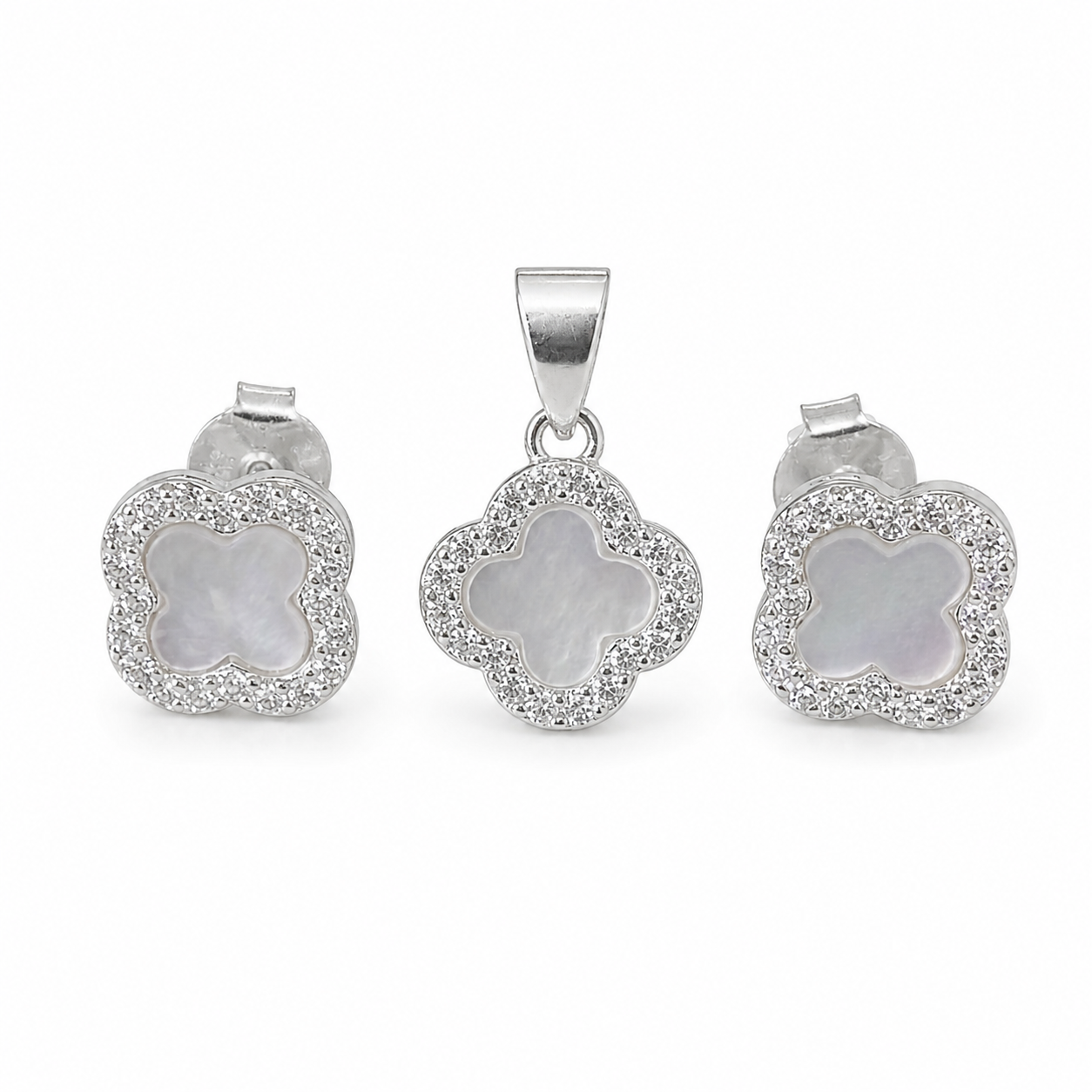 Conjunto Trevo Moissanite